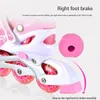 Inline Roller Skates 2 in 1 Shoes Unisex Kids Children Indoor Outdoor Park Yard Playground Skating Training Practice for 230706