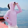 Women's Jackets Sun Clothing Hat Summer Cycling Breathable Coat Ice Silk Long Sleeve Face Blouse Cape