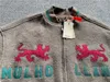Chaquetas de hombre Marrón Calabasas Temporada 6 Fleece Varsity Jacket Hombres Mujeres Leopardo Bordado Lana Puffer Abrigos T230707