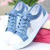 Jurk Schoenen Zomer Meisjes Casual Mesh Ademend Vrouwen Canvas Mode Studenten Platte Sneakers Hemelsblauw Dames Gevulkaniseerd 230707