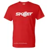 Mens TShirts Rock Band Skillet Streetwear Impresso Men 100% Algodão Tshirt Sport Casual T Shirt Tees Tops Vestuário 230707