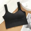 Camisoles Tanques Térmicos Estilo de Verão Respirável Colete Interno e Externo Feminino Sem Anel de Aço Reunir Roupa íntima Esportiva Sutiã Esportivo Treino