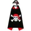 Cadılar Bayramı Kostümleri Bebek Pelerin Kep ve Göz Yaması Partisi Cosplay Pirate Cape Festival Çocuklar Toddlers Magic Long Robe