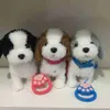 Stuffed Plush Animals Simulation Electronic Plush Dog Toys Walking Barking Singing Musical Plush Interactive Toys Cute Puppy Doll for Boys Girls Gift L230707