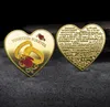 Arti e Mestieri Moneta Confessione Festa di San Valentino pesca regalo moneta regalo a forma di cuore Moneta commemorativa