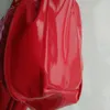 Модные костюмы костюмы ПВХ искусственная кожа Red Latex Косплей комбинезоны с 3-первой спиной на молнии к передней Crotch257o