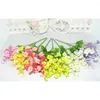 Decorative Flowers 1pcs/lot Artificial Silk Mini Spring Rose Small Tea Daisy Campanula Wedding And Home Decoration