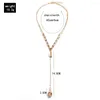 Ras du cou multicouche colliers pendentifs pour femmes couleur or longue chaîne coquille conque pendentif collier 2023 été plage femme bijoux