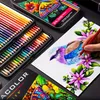 연필 가방 Prismacolor 24 컬러 오일 피부 초상화 아티스트 스케치 학교 미술 용품을위한 소프트 코어 나무 색 연필 230706