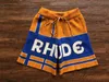 Męskie szorty Trophy Rhude Knitted Shorts Mężczyźni Kobiety dopasowujące Jacquard Rope Breenics T230707