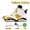 Jumpman 6 Yellow Ochre 6s Heren Basketbalschoenen Cool Grey Cactus Jack Green UNC Georgetown Aqua Metallic Silver Carmine Black Infrared Heren Trainers Sport Sneakers