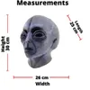 Maschere per feste Area 51 Maschera per casco alieno Halloween Cosplay Horror Divertente Latex Copricapo completo Mascara horror divertenti Costume di Halloween Masquery 230706