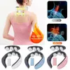 Massager Neck Pillowws Masseur électrique intelligent à 6 têtes pour le cou et le dos avec dispositif de soulagement de la douleur contrôlé massage thermique à distance sans fil M G7E6 230707