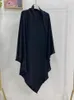 Ethnic Clothing One Layer Long Khimar Women Muslim Hijab Ramadan Prayer Garment Dress Eid Abaya Islamic Tie Back Jilbab Djellaba Niqab