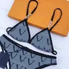 Women's Swimwear Designer Womens Sexy Bikini Lingerie Summer Alphabet Jacquard Fashion Swimsuit Two Piece High Quality YASW