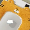 Туалетная крышка сиденья Симпатичная корзина тигр подушка подушка для кожи, гигиенически прочная, подходящая для туалета для ванн