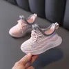 Aogt Bahar Bebek Ayakkabıları Bebek Yürümeye Başlayan Yumuşak Konforlu Düğme Nefes Alabilir 0-3 Yıllık Çocuk Spor Ayakkabı T2133 211021