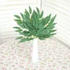 Decorative Flowers 1-3pc Willow Leaf Silk Artificial Green Plant Eucalyptus Home Decoration Fake Garden Theme Supplies