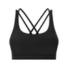 Yogaoutfit Naken Feel Träning Gym Sport BH Top L141 Dam Mid Support Stötsäker Push Up Athletic Fitness BH Crop Drop Delivery Dhwso