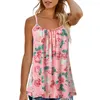 Damestanks Grote maten Damestanktop Zomer Dames Print Mouwloos Melk Zijde Hemdje Casual Losse Camis Vest Blusas Strandkleding