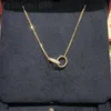 Модное ожерелье любовное письмо с бриллиантовым цепью для мужчин тонкие детали красивые роскошные