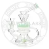 8 inches glass bong hookah smoking water pipe with matrix perc shisha dab rig 14.4 mm joint size