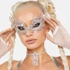 visage chainFashion Strass Masque Dames Sexy Mascarade Exagéré Brillant Senior Accessoires Masque designer bijoux