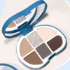 Ögonskugga NOVO 6-färgs ögonskugga med matt pärlemorskimrande mald nude makeup är lätt att bära Långvarig naturlig nybörjare ögonmakeup 230706