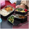 Dinnerware Sets Lunch Box Practical Bento Thermal Container Microwavable Containers Storage Japanese Boxes Portable Office