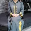 Sottile estate caftano donne musulmane abito lungo Islam stampato Dubai Abaya Turchia Vintage Office Lady Femme Vestiods 2022 Maxi abiti295b