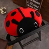 Doldurulmuş Peluş Hayvanlar Sevimli Peluş Oyuncak Yumuşak Ladybug Ladybug Böcek Tut Bebek Yastığı Yastığı Yenilik Çocuk Doğum Günü Hediyesi L230707