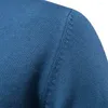 Pulls pour hommes 2023 col Henley coton couleur unie pulls décontractés automne mince de haute qualité