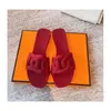 Sandaler 2022Designer Lyx Oran Sandal Dam Kedjeslides Sommar Gummi Stort huvud Mode Strand Sexiga Skor Platta Tofflor Toppkvalitet Dha2M