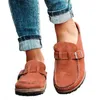 Nya sandaler Fashion Women Casual Solid Color Shoes Light Round Toe Half Slippers Comfort One Pedal Outdoor Sports Flat 230417