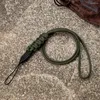 Chaveiros MKENDN 50CM Nylon Paracord Chaveiro Alças de Pescoço para Celular Cartão de Identificação Cordão Colares Acampamento Ao Ar Livre Corda de Emergência