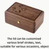 Novelty Items Sinzyo Handmade Wooden Po frame My heart will go on Walnut Music box birthday Gift For Christmas/Valentine's day gift boxs 230707