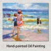 Canvas Art at The Seashore Art Edward Henry Potthast Painting Handmade Impressionist Landscapes Artwork High Quality