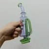 Unique Design Glass Water Recycler Bong Hookahs 7 Inch Oil Dab Rig Bubbler Smoking Pipes