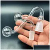 Cachimbos 10Mm 14Mm 18Mm Narguilés transparentes Queimador de óleo de vidro pirex grosso Masculino Feminino Junta para cachimbo de água Bong Dab Rig Tigela Drop Deli Dhv3R