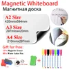 Whiteboards Arc Hoek Magnetisch WhiteBoard Koelkaststickers Kalender Kids School Board Memo White Board Gift 8 kleuren pen 1 Gum 230706