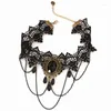 Подвесные ожерелья Гот кружевное ожерелье Синтетика Большой Гемемстон Клавикулярная Шея Шея Капля капель моды