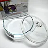 Bowls Tempered Glass Bowl Heatproof 400degree Can Be In Microwave Oven Transparent With Lid Large