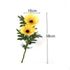 Decorative Flowers Faux Sunflower Long Stem Silk Fake Decor Outdoor Home Wedding Birthday Party Single Bulk Yellow