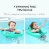 Sand Play Water Fun Summer Baby Swimming Float Ring Swim Trainer Non-inflatable Sunshade Kids Float Lying Swimming Pool Toys Pool Accessories 230706