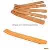 Lâmpadas de fragrância Natural Plain Wood Incenso Stick Ash Catcher Burner Holder Madeira Sticks Holders Home Decoração 9060 Drop Delivery Dhqz1