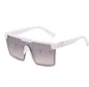 Occhiali da sole stampati da donna di lusso Occhiali da sole estivi da spiaggia all'aperto Square Half Frame pc Shades Occhiali da sole per uomo Donna occhiali da sole da viaggio Accessori