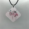 Pendentif Colliers Yungqi Creative Relief Acrylique Maison Corde Chaîne Collier Pour Femmes Fille Mignon Dessin Animé Charme Ras Du Cou Bijoux