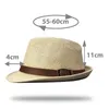 Cappelli a tesa larga Cappello Panama da uomo Cannucce Fedora Paglia Jazz Cappelli da sole per l'estate PROTEGGI IL SOLE Blocco UV Eleganti Accessori da spiaggia Unisex