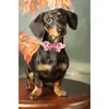 Dog Collars Cotton Fabric Collar And Leash Set With Bow Tie For Big Small Metal Buckle Pet Accessories