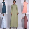 Vêtements ethniques Mode Abaya Femmes Musulman À Manches Longues Maxi Robe Turquie Arabe Caftan Islam Robe Dubaï Femme Jalabiya Caftan Ramadan Africain